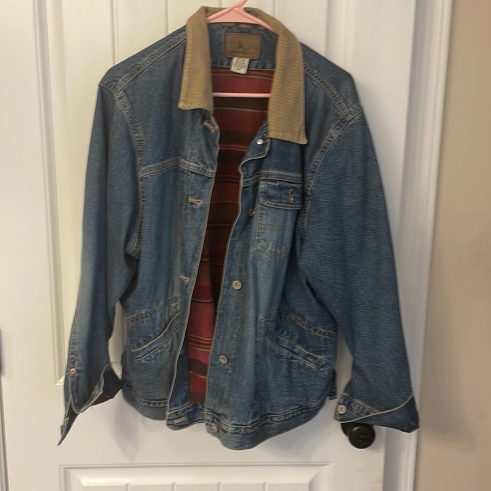 Men’s Vintage Eddie Bauer Jean jacket with corduroy detail